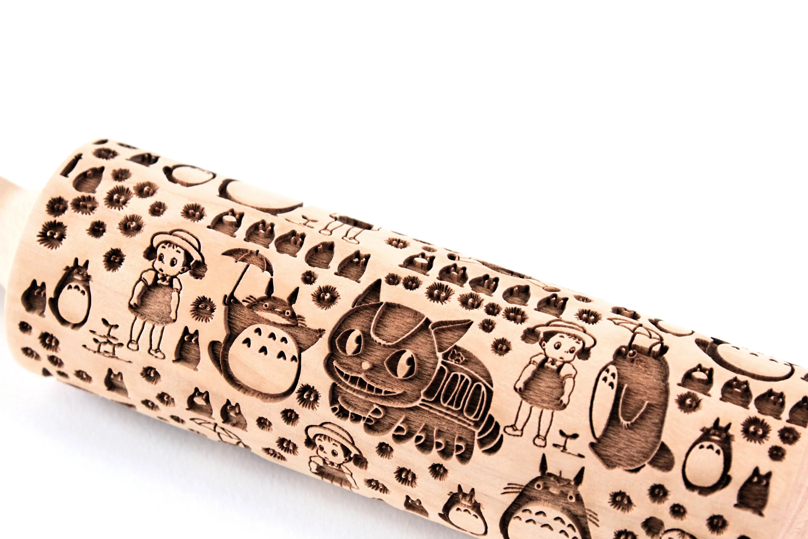 Anime Embossed Rolling Pin,Textured Cookies, Kids Baking, Clay Stamp