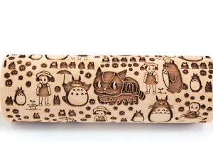 Anime Embossed Rolling Pin,Textured Cookies, Kids Baking, Clay Stamp