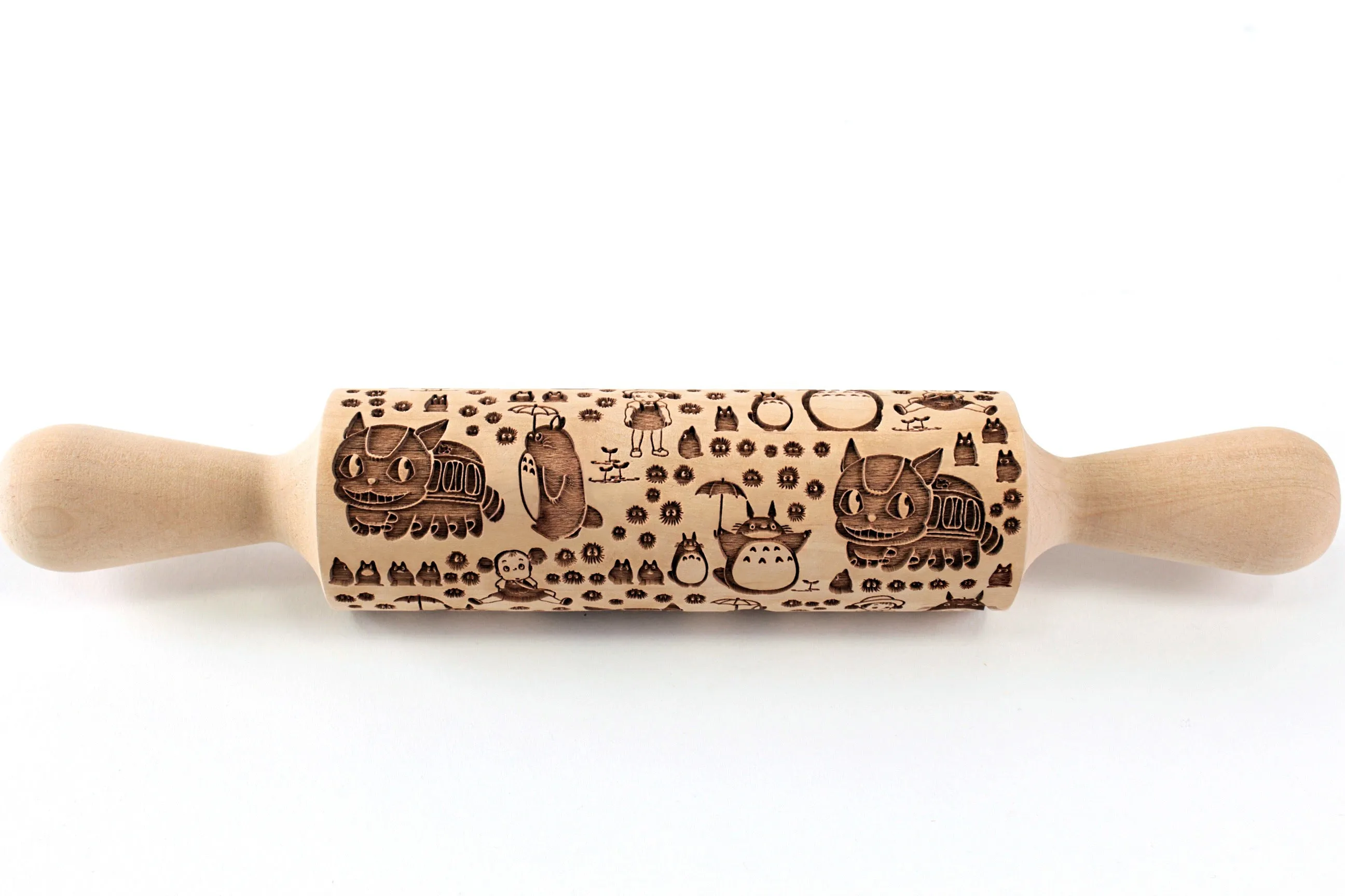Anime Embossed Rolling Pin,Textured Cookies, Kids Baking, Clay Stamp