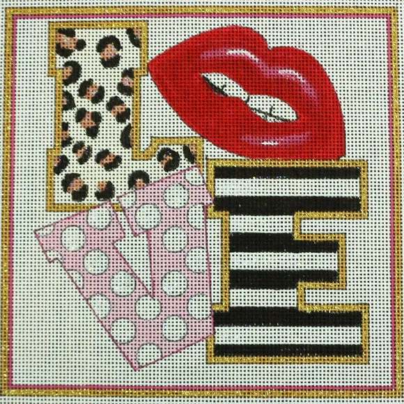 AP4295 Patterned Love w/lips