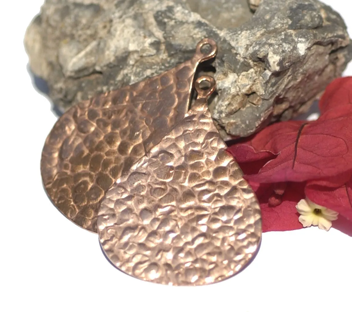 Arabic Hammered Textured Blank Earring Shape  for Enameling Supplies Metalworking Blanks Variety of Metals