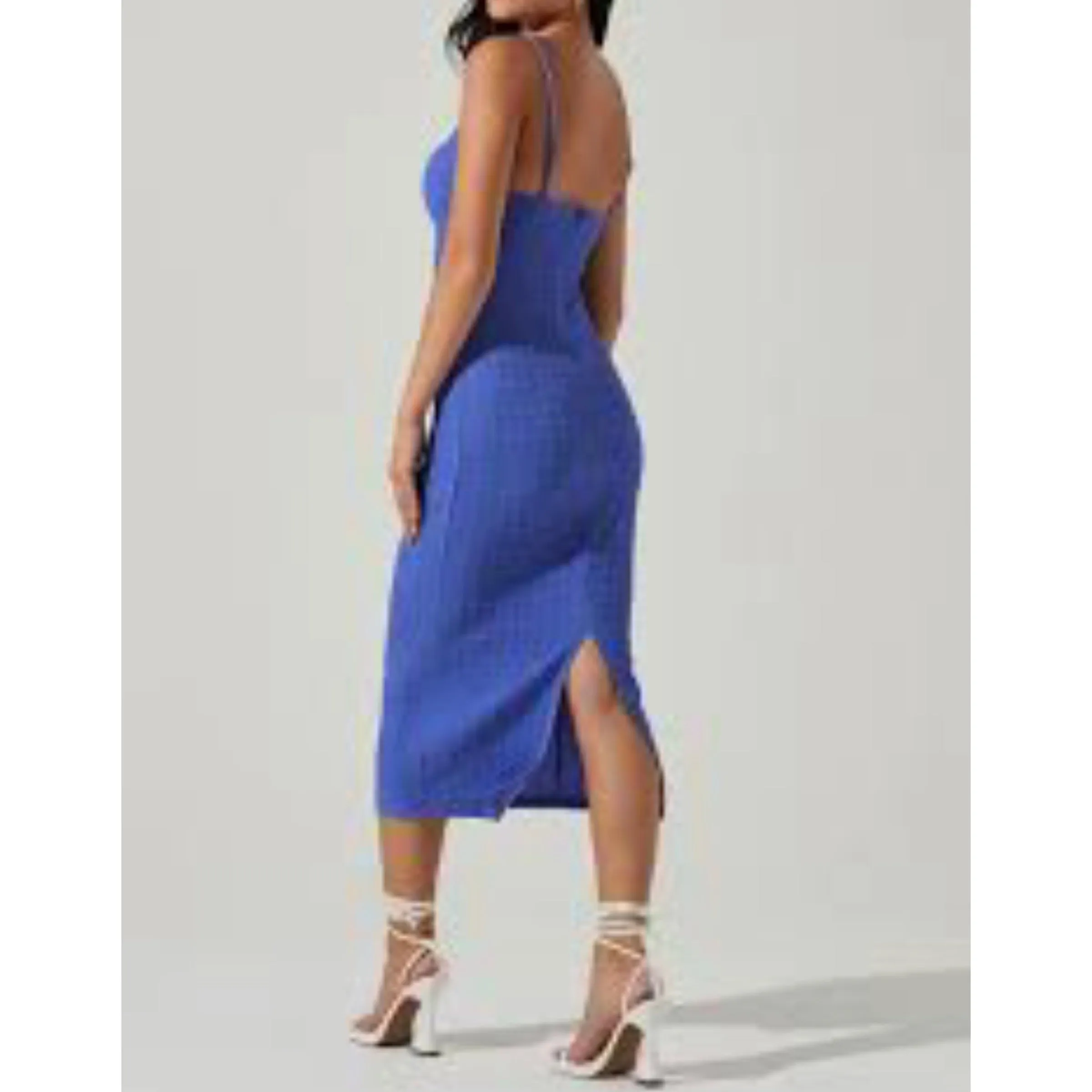 ASTR THE LABEL Signy Textured Midi Dress Size S