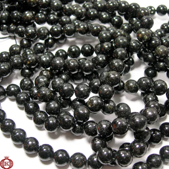 Astrophyllite Beads Smooth Round