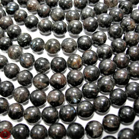 Astrophyllite Beads Smooth Round