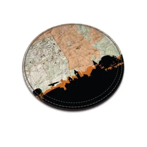 Auburn, Alabama leather coaster