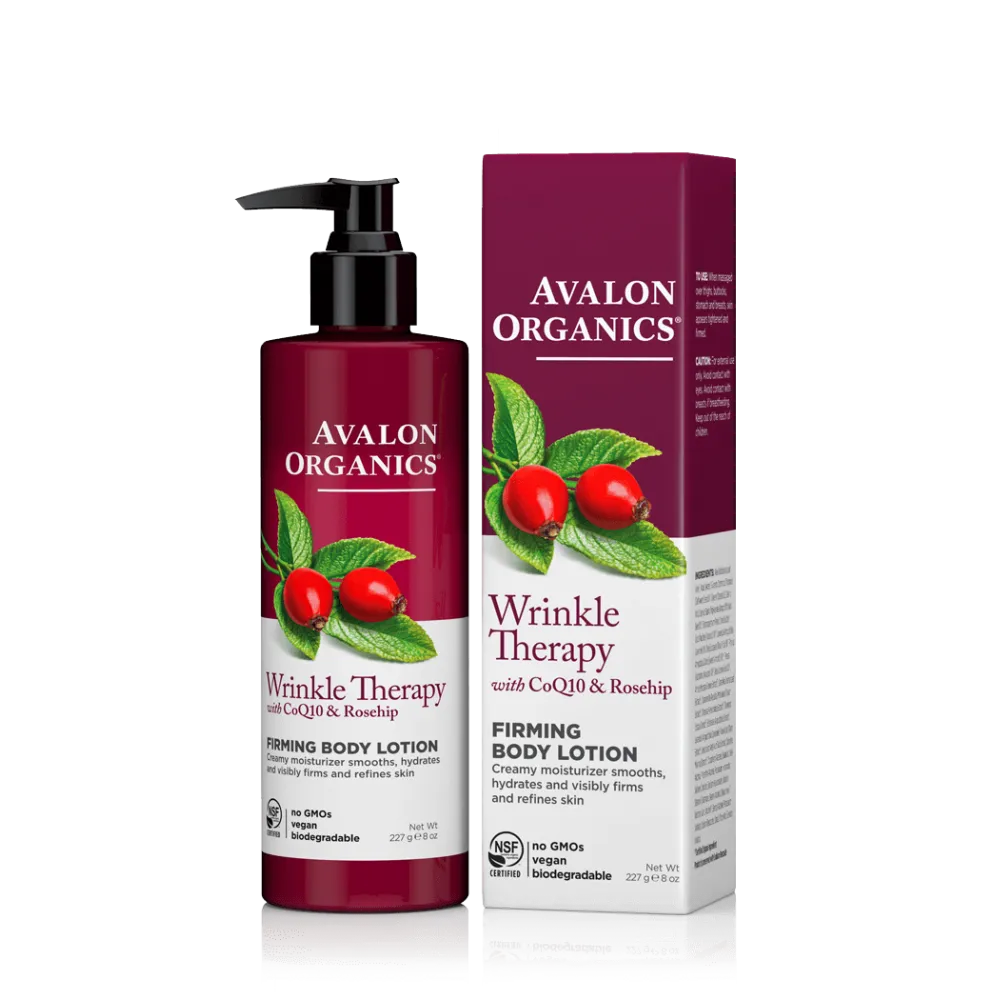 Avalon Organics Wrinkle Therapy with CoQ10 & Rosehip Firming Body Lotion 227g