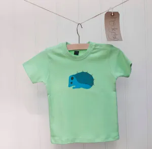 Baby Hedgehog T-shirt - Mint Green