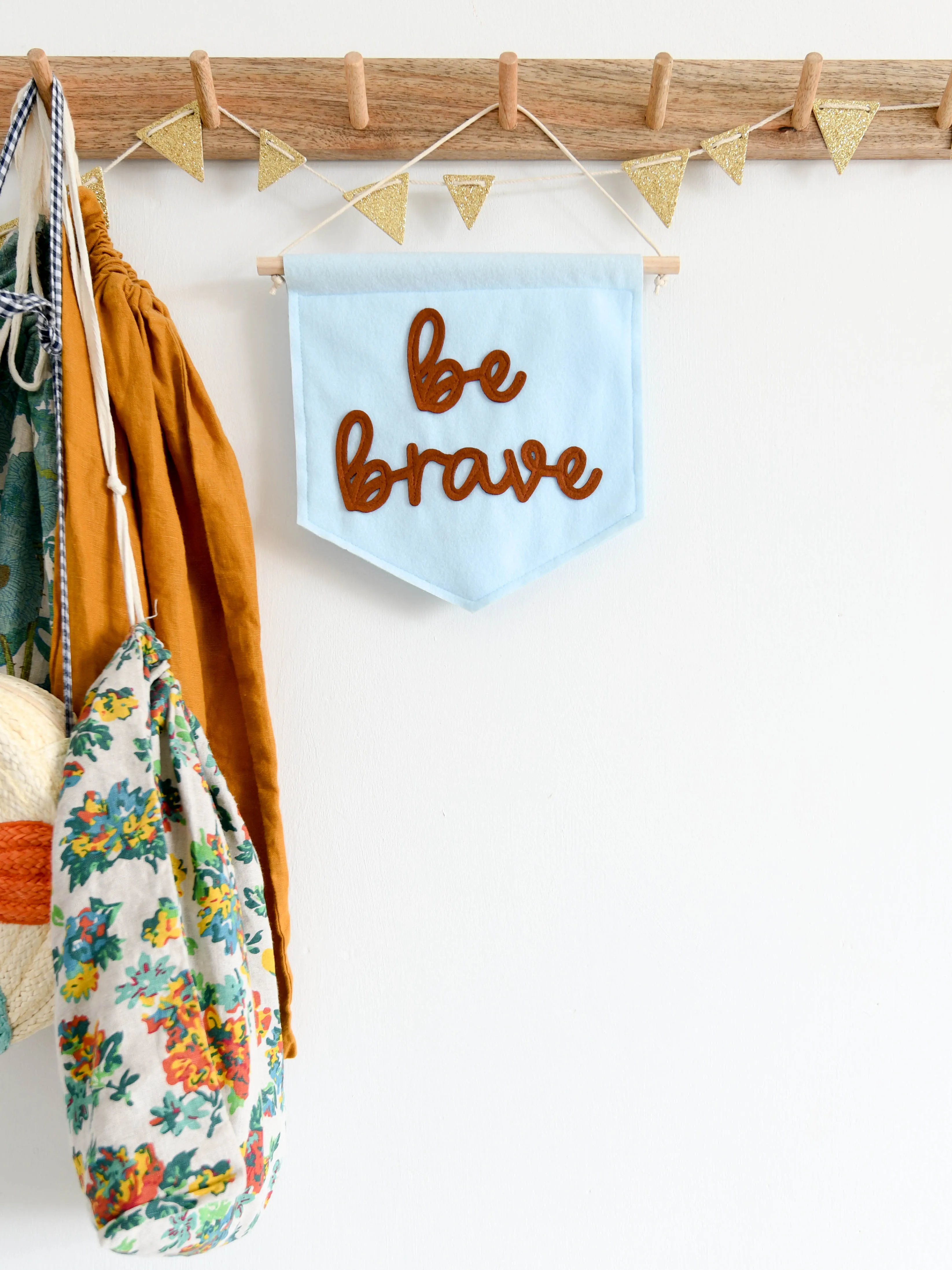 Be Brave Mini Felt Banner