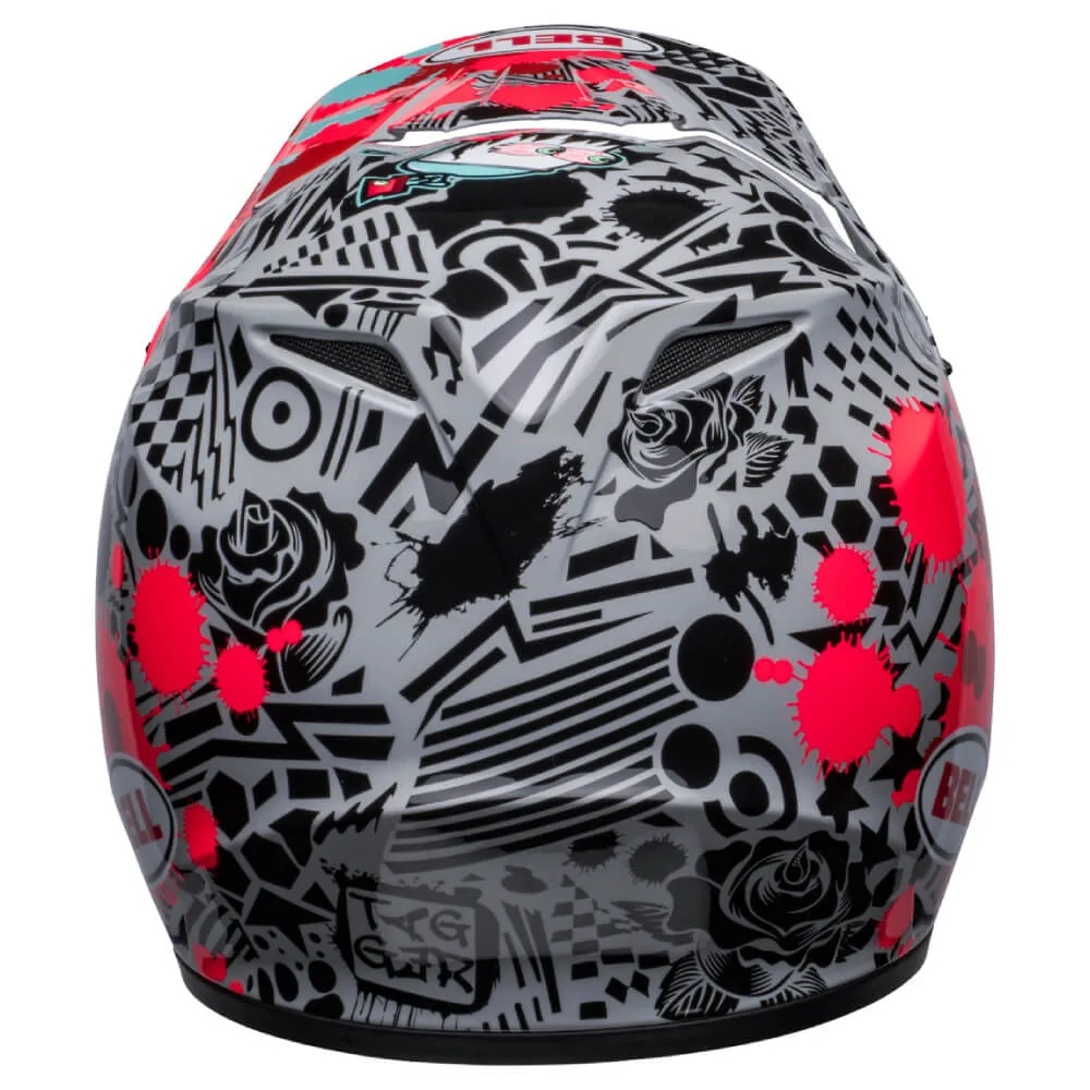 Bell MX-9 MIPS Helmet Tagger Splatter Gloss Bright Red / Grey