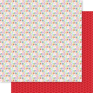 Bella Blvd - Let's Scrapbook! Collection - 12x12 Single Sheets - I Love Scrapbooking / BB2849