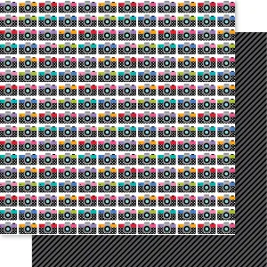 Bella Blvd - Let's Scrapbook! Collection - 12x12 Single Sheets - Photo Taker / BB2852