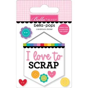 Bella Blvd - Let's Scrapbook! Collection - Bella Pops - Scrap Banner / BB2869