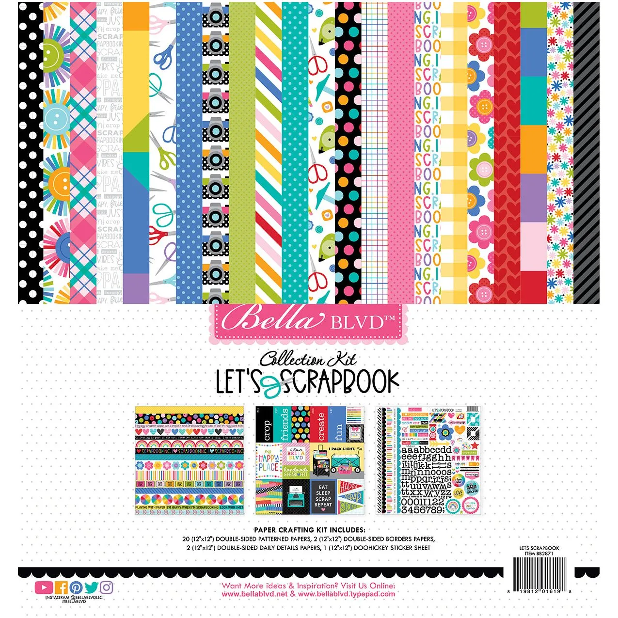 Bella Blvd - Let's Scrapbook! Collection - Collection Kits / BB2871