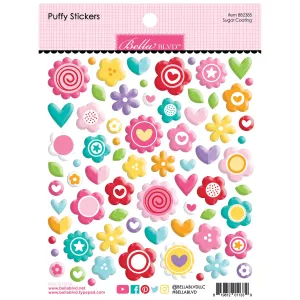 Bella Blvd - Let's Scrapbook! Collection - Coordinating - Puffy Stickers - Sugar Coating / BB2385