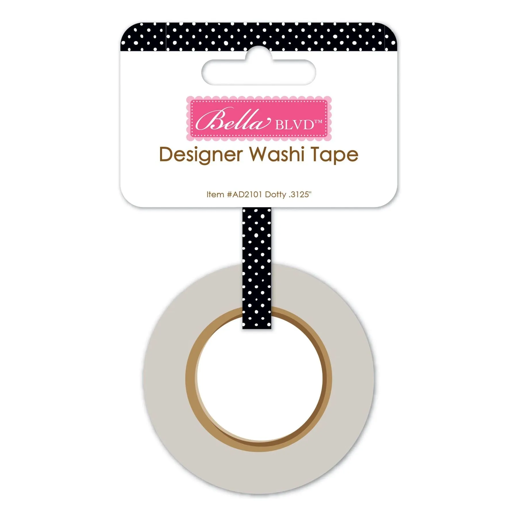 Bella Blvd - Let's Scrapbook! Collection - Coordinating - Washi Tape / .3125" - Dotty / BB2101