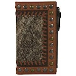 BG2131725W Wallet - Tony Lama - Cognac w/ Hair On