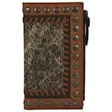BG2131725W Wallet - Tony Lama - Cognac w/ Hair On
