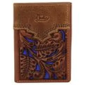 BG2172765W4 Wallet - Justin - Trifold - Blue Inlay