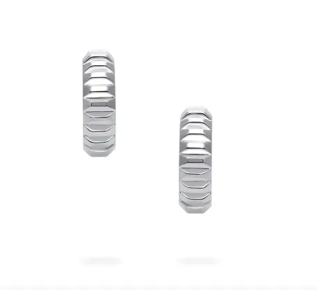 Birks Essentials Silver Textured Hoops