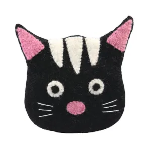 Black Cat face shape Coin Purses