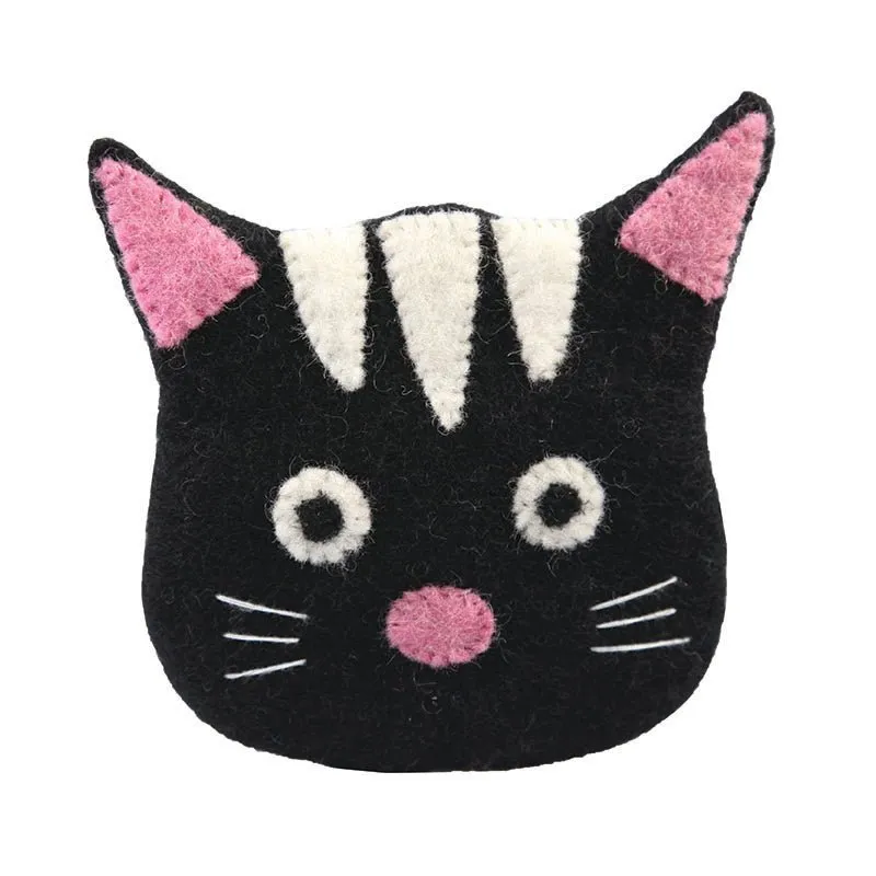 Black Cat face shape Coin Purses