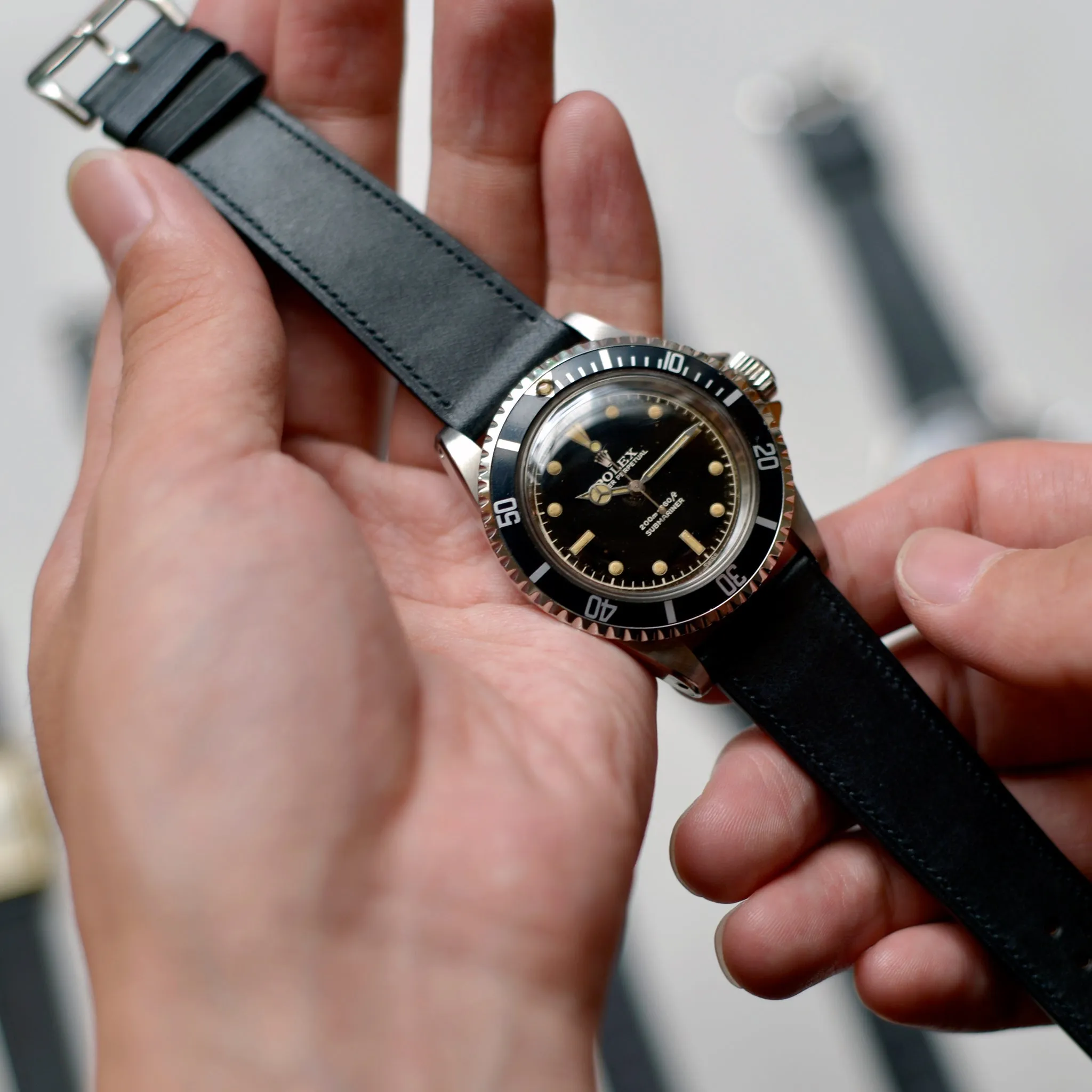 BLACK NOVONAPPA SMOOTH CALF STANDARD STRAP