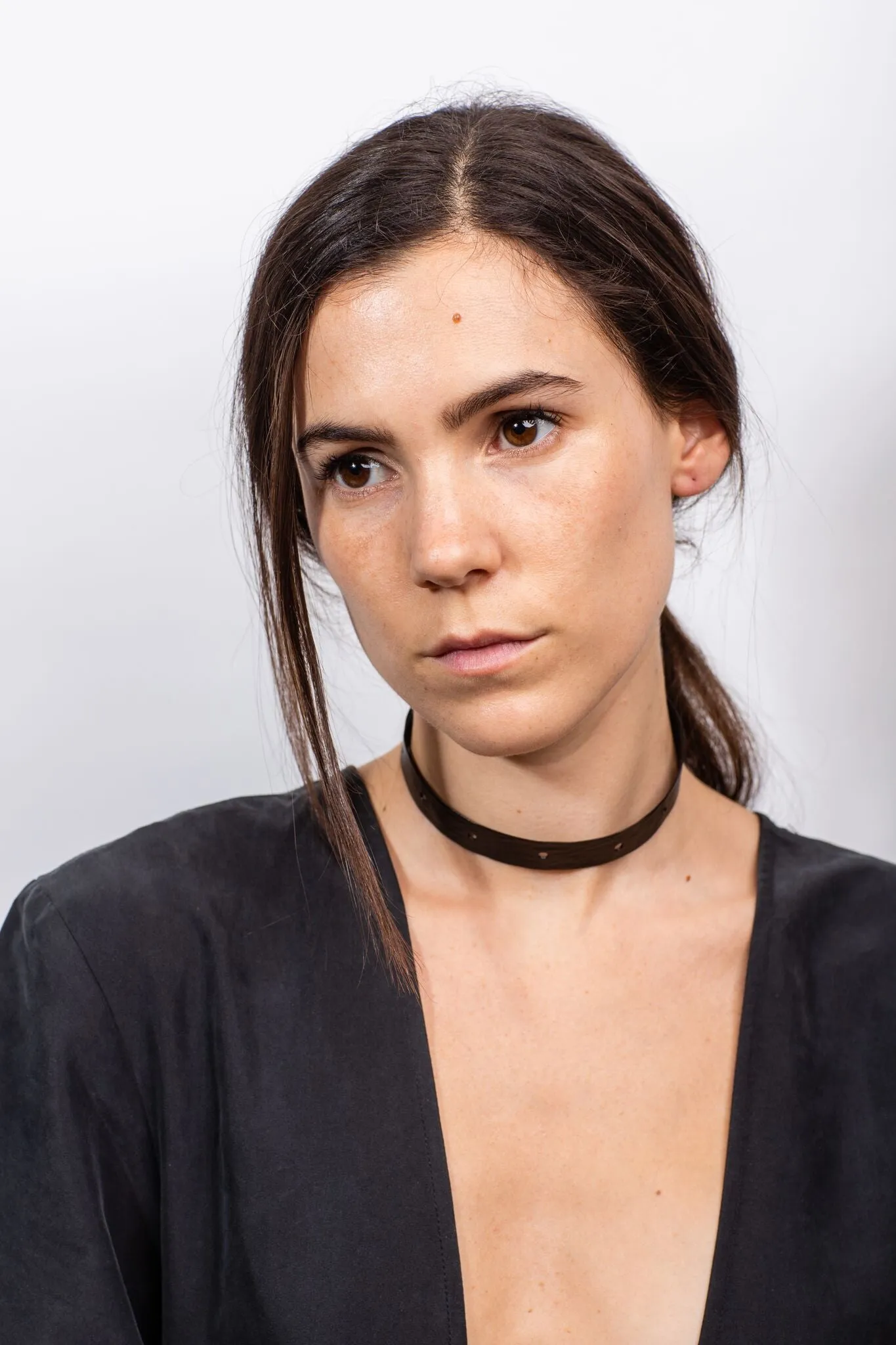 Black Textured Choker