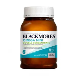 Blackmores omega mini double concentrate 400 capsules