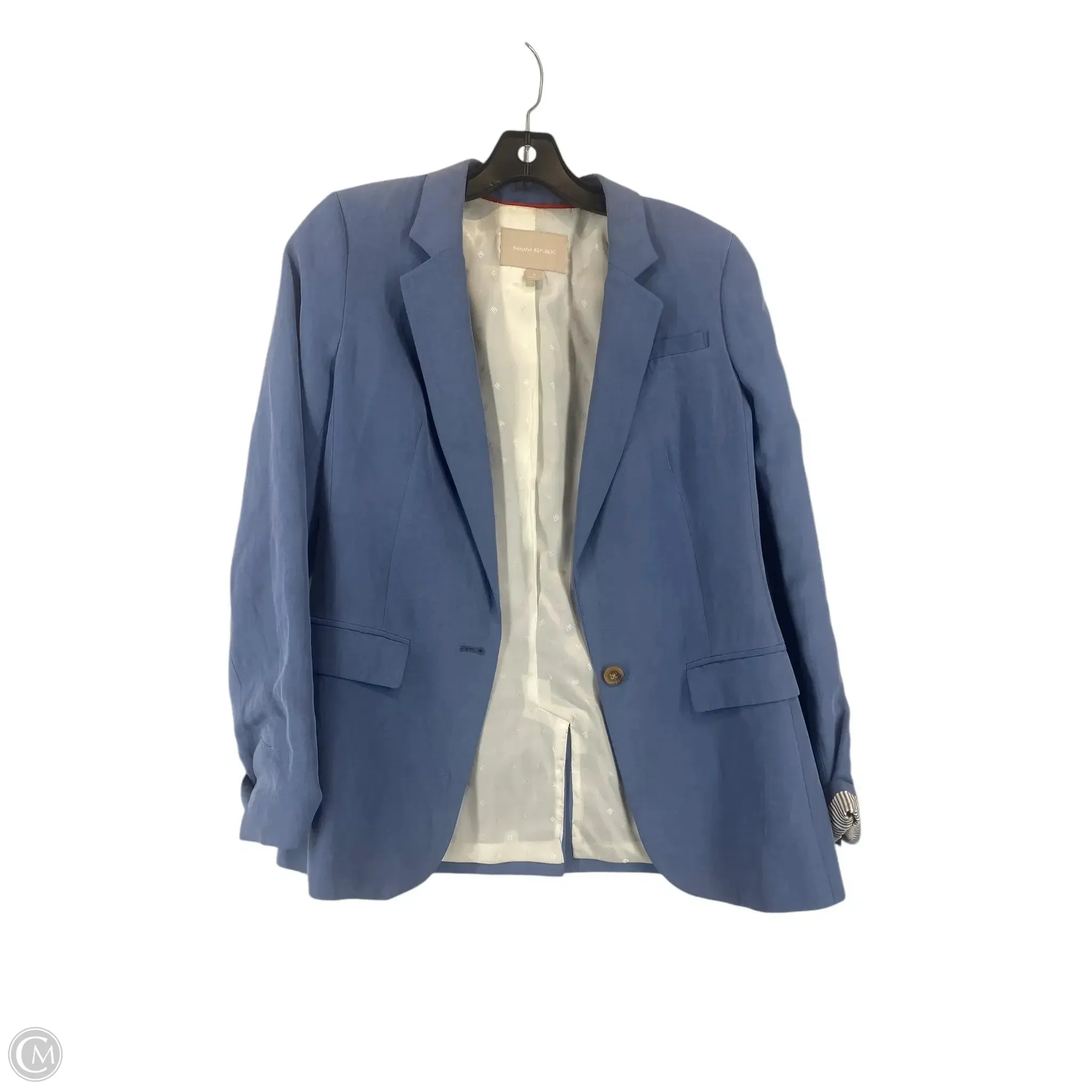 Blazer By Banana Republic In Blue, Size: 6
