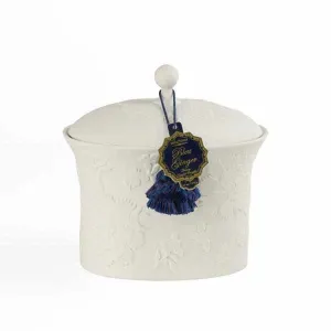 Blue Ginger Bleu et Blanc Ceramic Two-Wick Candle