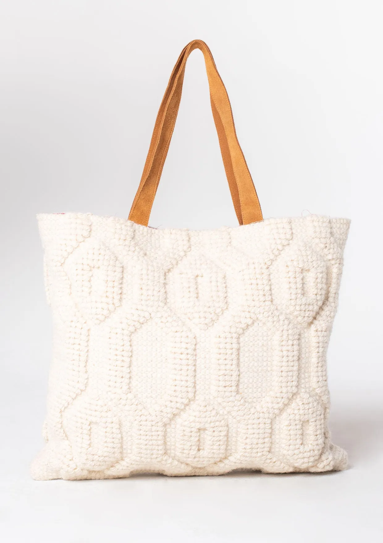 Bohemian Embroidered Geo Pattern Carpet Bag