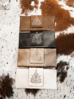 Boot Stitch Flap Top Wallet | PREORDER