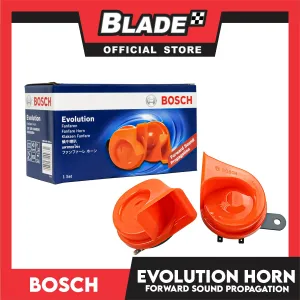 Bosch Horn Evolution Fanfare 12V Evolution Fanfare Twin Horn Set Orange, Car Horn