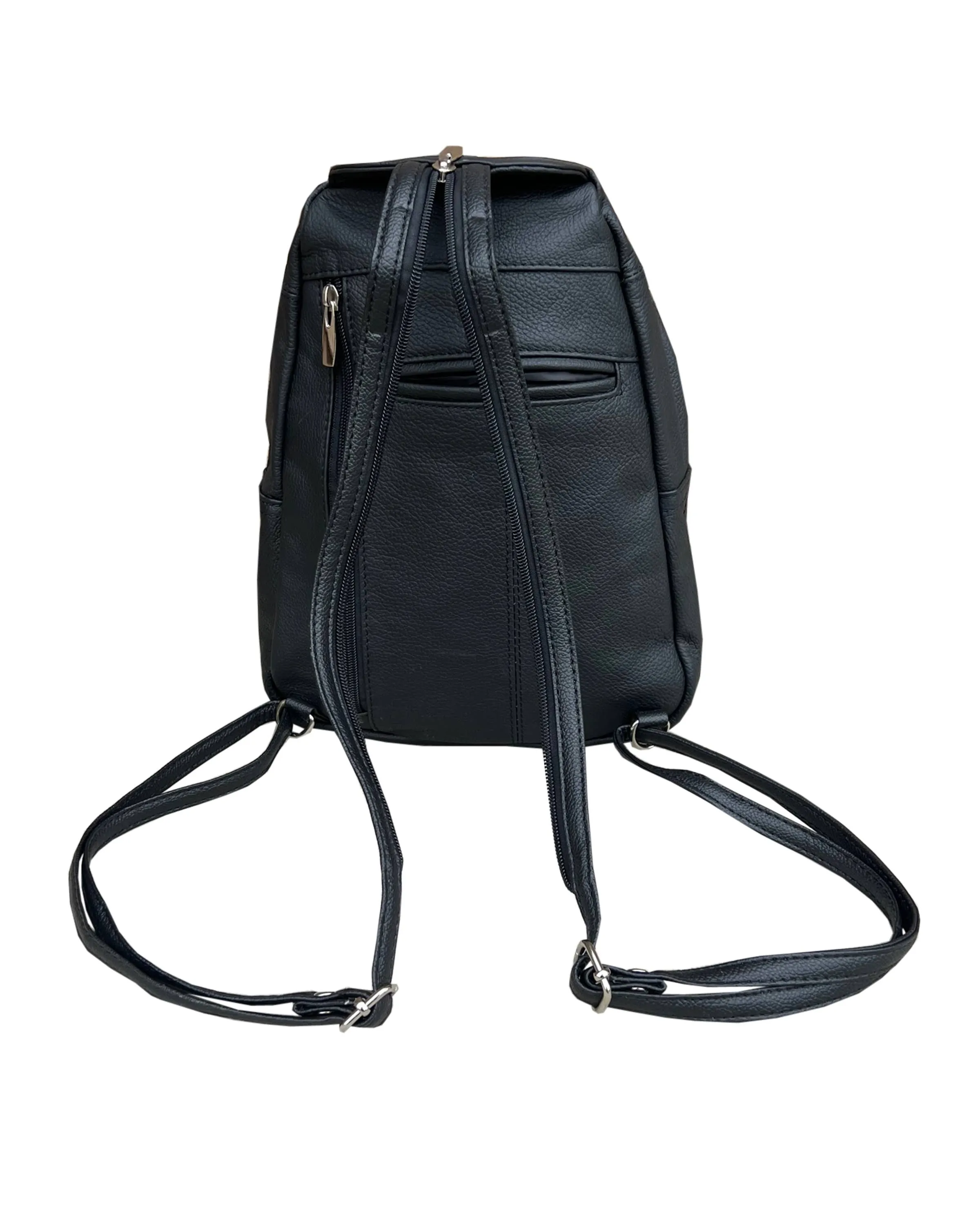 Brown cowhide leather back pack
