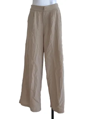 Brown Textured Pants