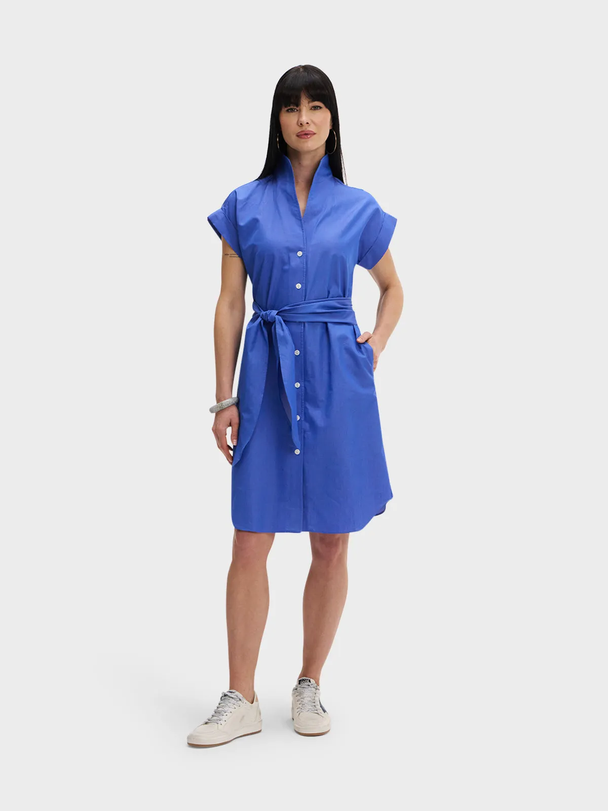 CAP SLEEVE DRESS: BLUE LAGOON (PRE-ORDER)