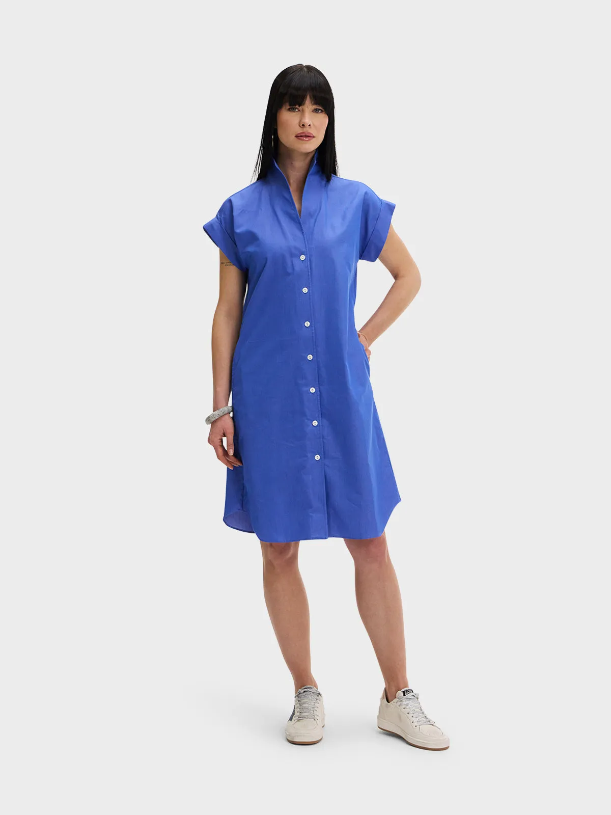 CAP SLEEVE DRESS: BLUE LAGOON (PRE-ORDER)