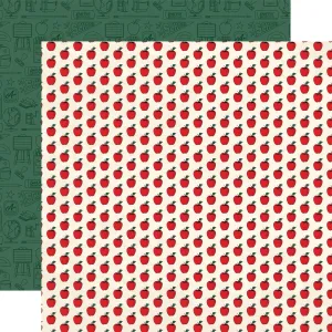 Carta Bella - Back To School - 12x12 Single Sheet / Back To School Apples