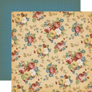Carta Bella - Cowboys - 12x12 Single Sheet / Western Floral