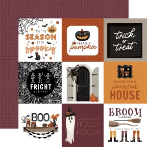 Carta Bella - Halloween - 12x12 Single Sheet / 4x4 Journaling Cards