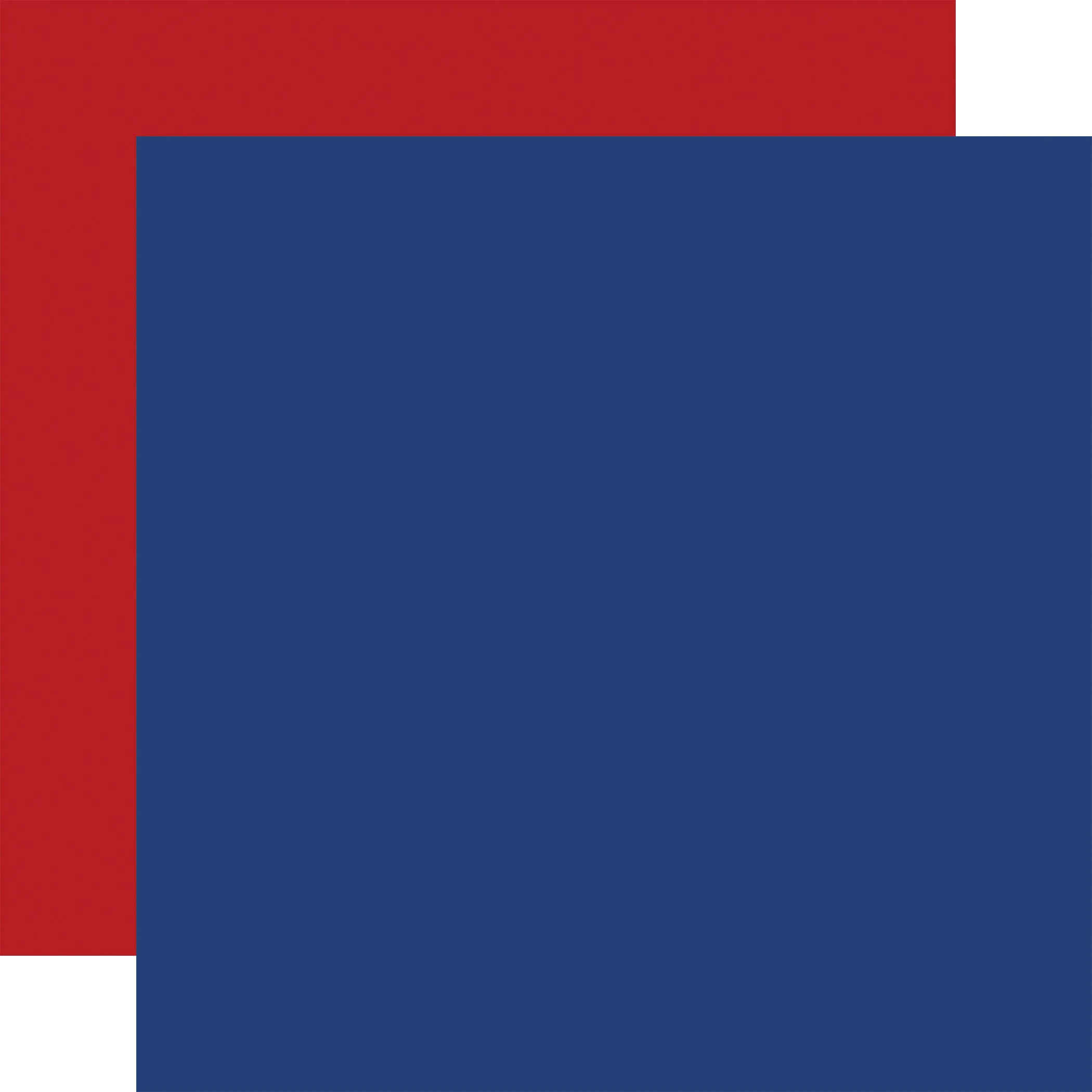 Carta Bella - The Fourth of July - 12x12 Single Sheet - Coordinating Solids - Blue/Dk Red