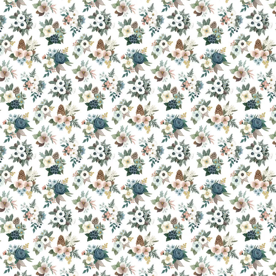 Carta Bella - Winter Wonderland - 6x4 Journaling Cards - 12x12 Patterned Paper