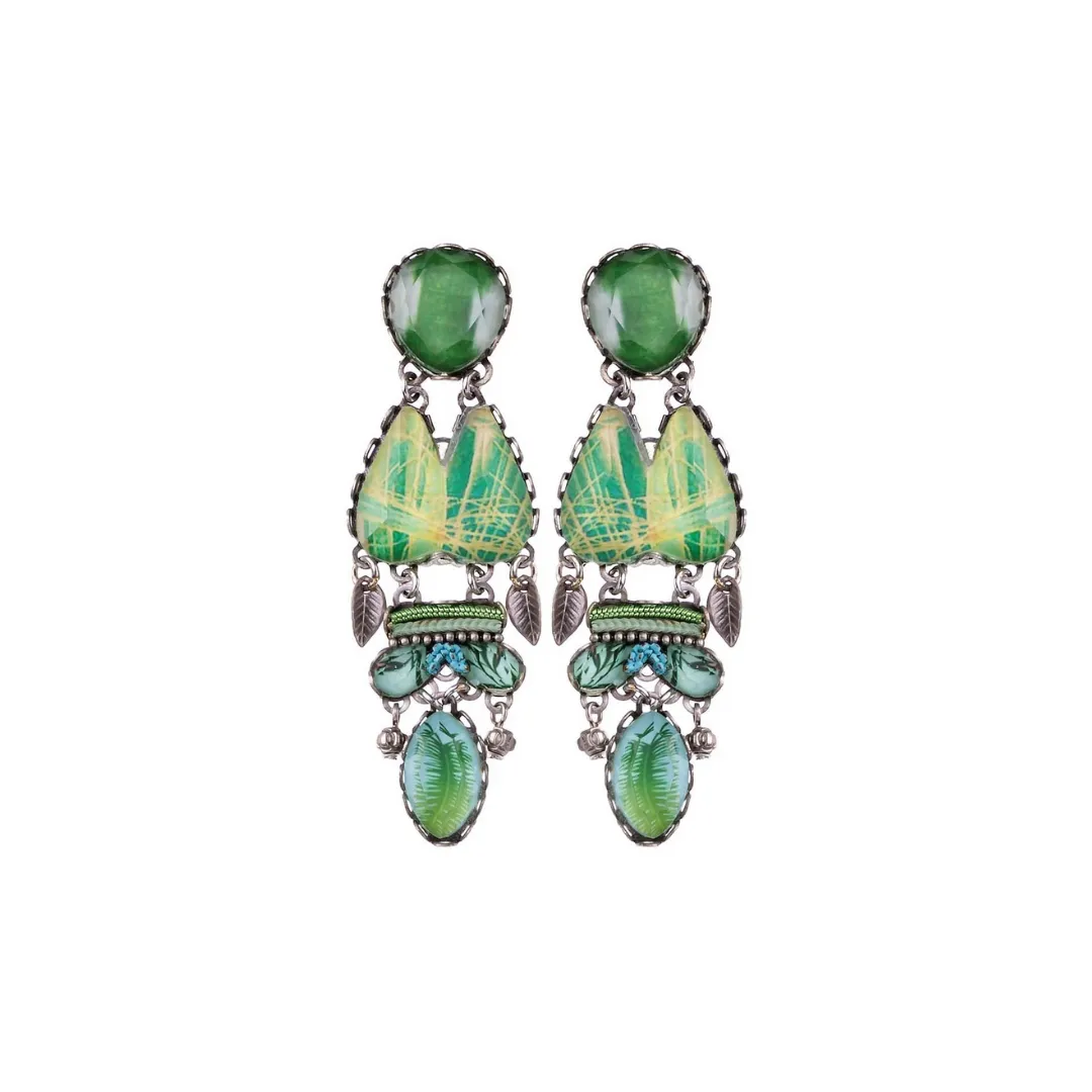 Cartwheel Spica Post Earrings