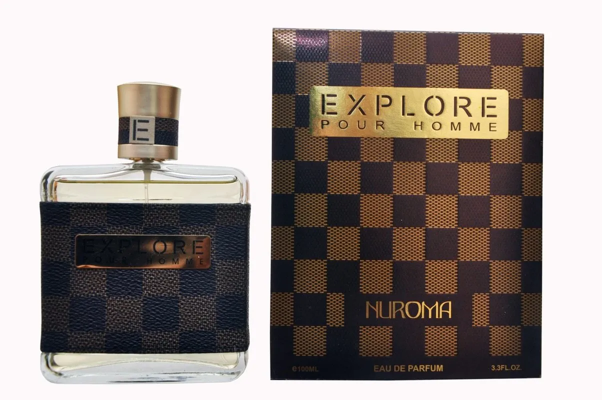 CFS Nuroma Explorer Brown Checks Perfume 100ML