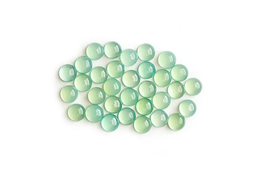 Chrysoprase Cabochon Studs