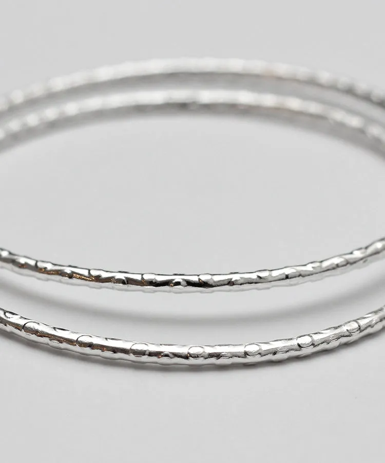 Circle Patterned Large Hoop Earrings