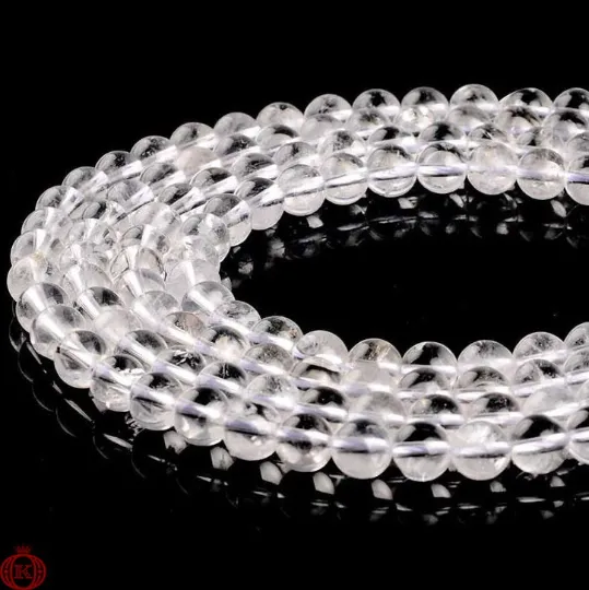 Clear Quartz Beads Smooth Round