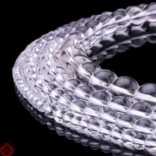 Clear Quartz Beads Smooth Round