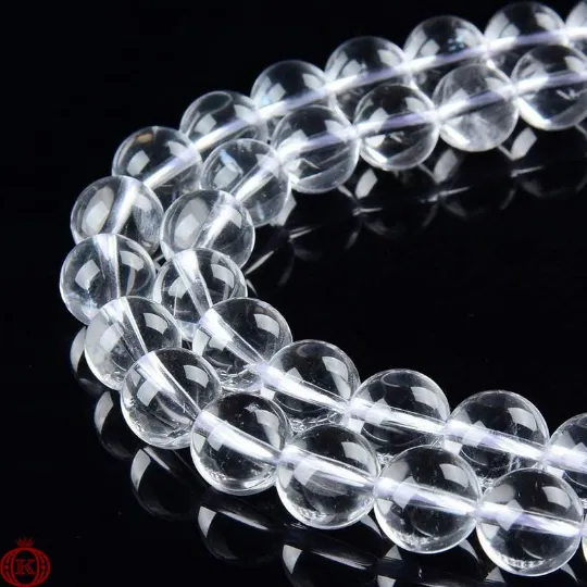 Clear Quartz Beads Smooth Round