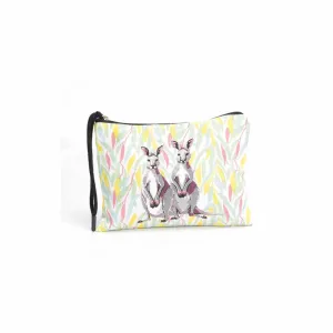 Cotton Utility Pouch Bush Mates Kangaroo 21 X 17cm